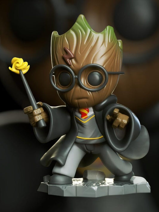 🌱🧙‍♂️ Figura Groot Harry Potter – Edición Crossover de Colección